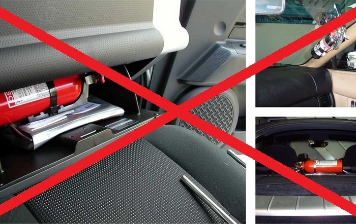 Picture 3 of How to choose and install a fire extinguisher for cars?