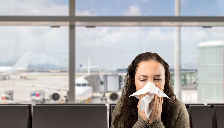 Picture 1 of How to prevent flu infection on aircraft