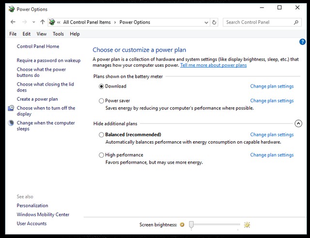 Picture 6 of How to set up a separate power source for Windows 7 on Laptop