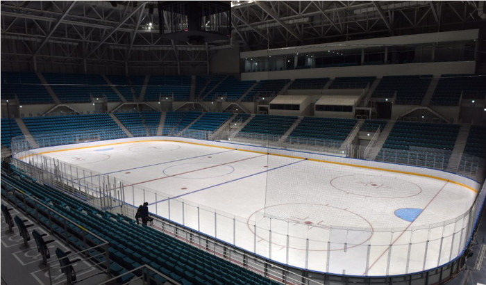 Picture 1 of How was the winter Olympic ice rink made?