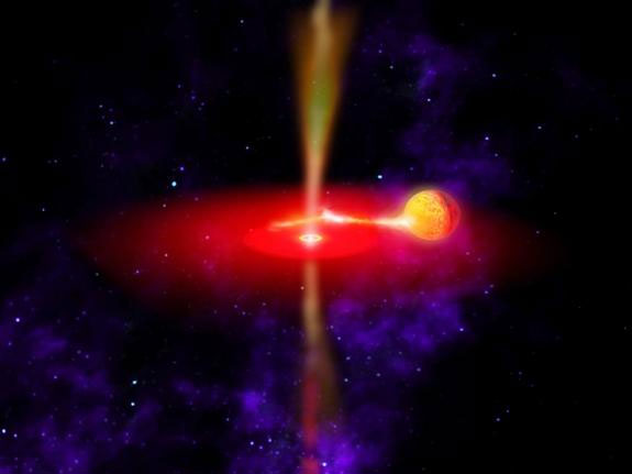Picture 1 of Huge black hole swallowed the stars
