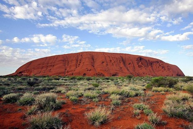 Picture 4 of Huge stone symbol of Australia suddenly turned into a waterfall
