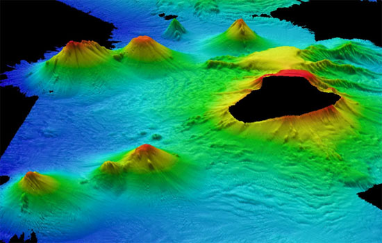 Picture 1 of Huge volcano in the bottom of the Antarctic sea
