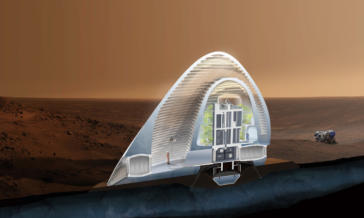 Picture 2 of Humans can live in pits on Mars