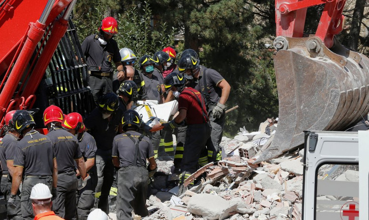 Picture 1 of Hundreds of earthquake aftershocks rocked Italy
