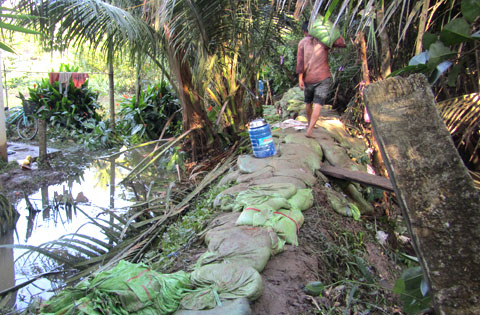 Picture 12 of Hundreds of households were submerged because of broken banks
