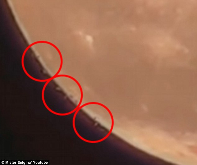 Picture 1 of Hundreds of UFOs left the moon?