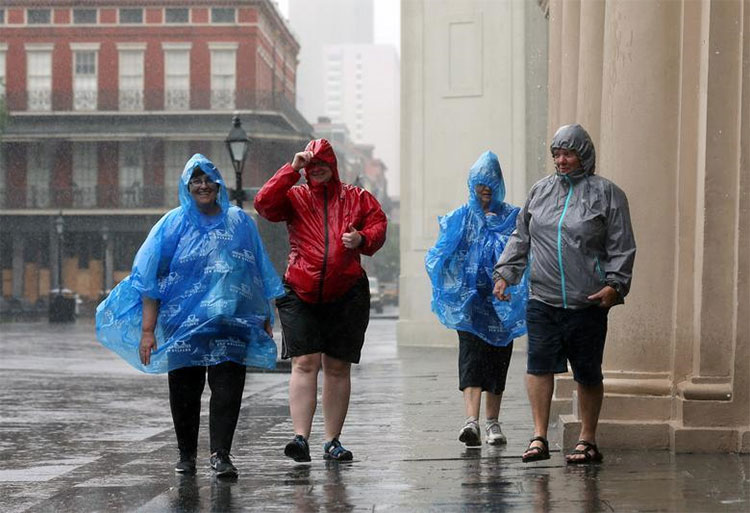 Picture 5 of Hurricane Barry turned the road into a river in the southern United States