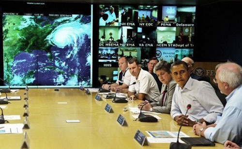 Picture 1 of Hurricane Irene continued to rage the United States