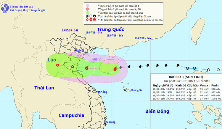 Picture 1 of Hurricane No. 3 moves quickly, landing in provinces from Thai Binh to Ha Tinh