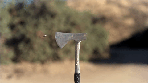 Picture 1 of I thought it would be possible to think of a sword to slash a pair of bullets only in a movie