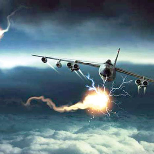 Picture 1 of If lightning hits the plane ...