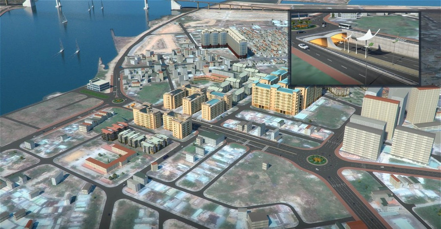 Picture 4 of Image of simulating a tunnel crossing Han River in Da Nang
