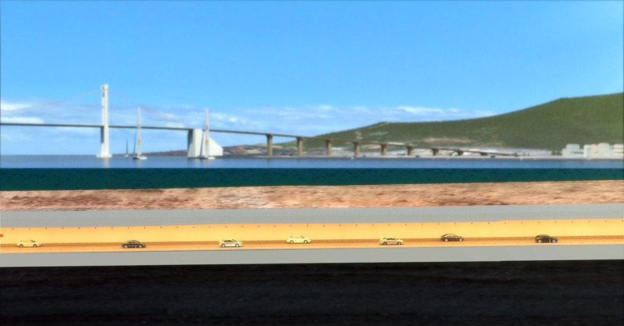 Picture 5 of Image of simulating a tunnel crossing Han River in Da Nang