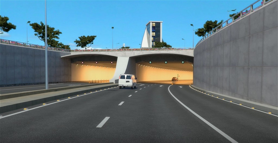 Picture 8 of Image of simulating a tunnel crossing Han River in Da Nang