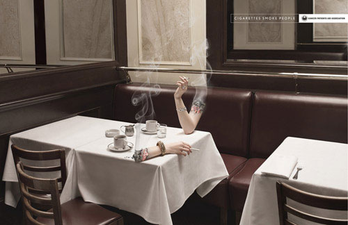 Picture 4 of Images of the terrible destruction of cigarettes