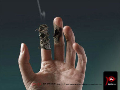 Picture 5 of Images of the terrible destruction of cigarettes