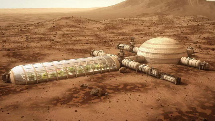 Picture 1 of Imagine human life when settling down on Mars