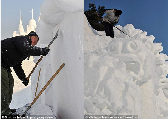 Picture 6 of Impressive works made from snow