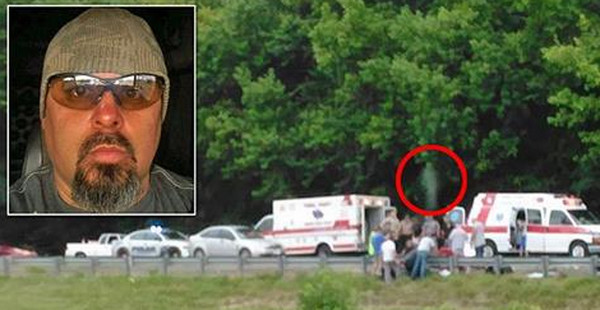 Picture 1 of In fact, the picture of the soul left the body 'the man died of an accident