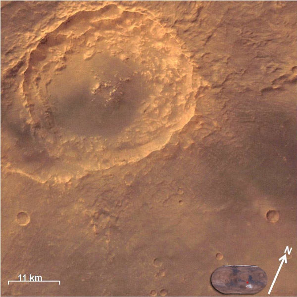 Picture 2 of Indian satellites capture the largest canyon in the Solar System on Mars