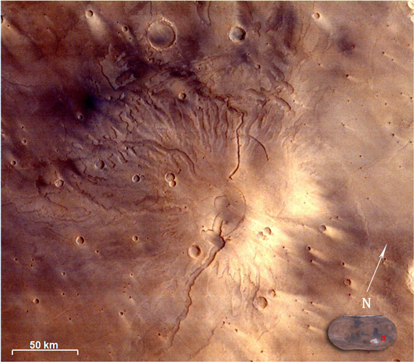 Picture 3 of Indian satellites capture the largest canyon in the Solar System on Mars