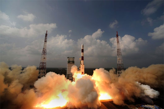 Picture 1 of India's Mars probe boarded a 100,000 km orbit