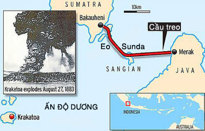 Picture 1 of Indonesia is about to build the longest suspension bridge in the world