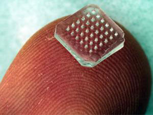 Picture 1 of Inject the vaccine with a patch
