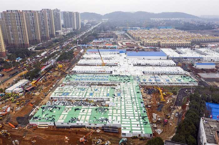 Picture 7 of Inside the Fire Spirit Hospital build the speed at the center of Wuhan