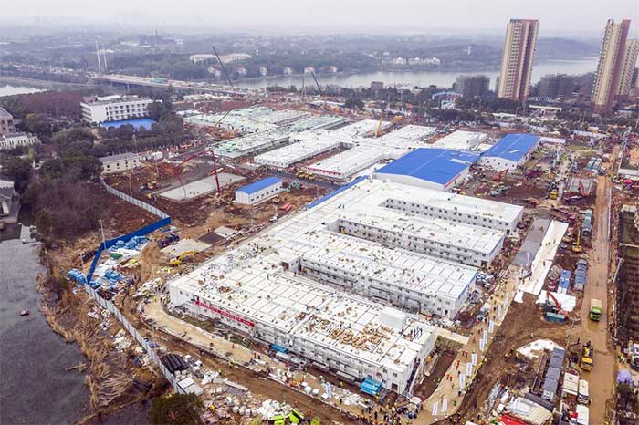 Picture 8 of Inside the Fire Spirit Hospital build the speed at the center of Wuhan