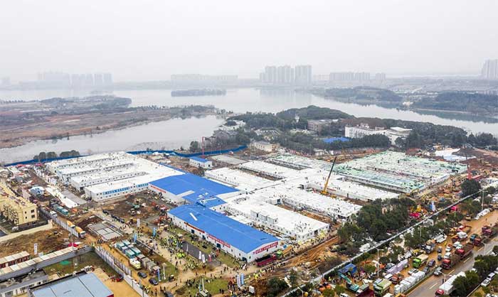 Picture 9 of Inside the Fire Spirit Hospital build the speed at the center of Wuhan