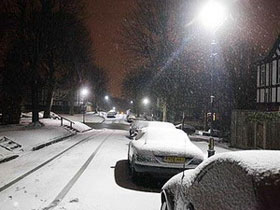 Picture 1 of Intense snowstorm covers many parts of Europe