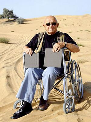 Picture 1 of Inventor 67 years old, in a wheelchair and stealth paint