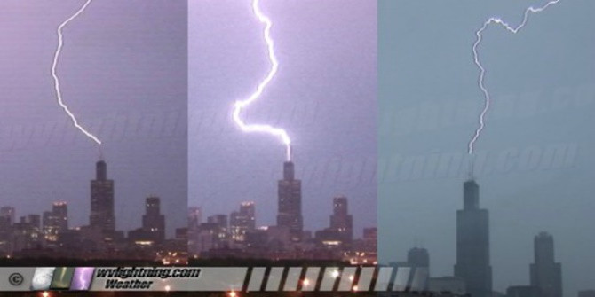 Picture 1 of Is it true that lightning never hits twice on a point?