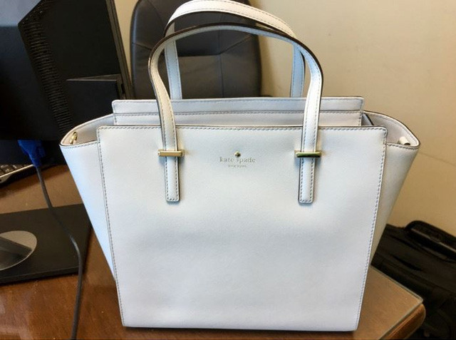Picture 1 of Is this bag white or blue?