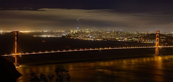 Picture 4 of January 5: The Golden Gate Bridge is built across San Francisco Bay