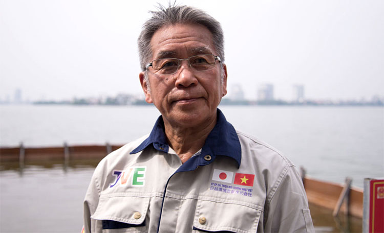 Picture 2 of Japanese expert calculated not to let the water wash away the results of To Lich River