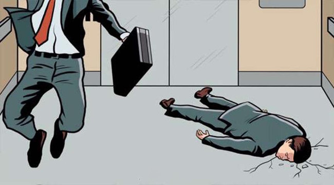 Picture 1 of Jump up when the elevator lifts will survive?
