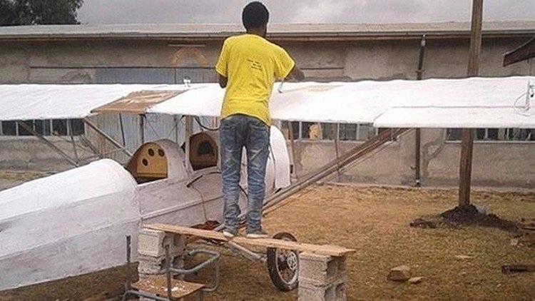 Picture 6 of Just by watching videos on YouTube, an Ethiopian man made his own plane