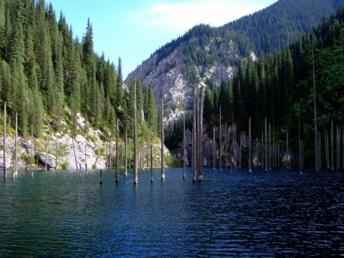 Picture 5 of Kaindy is the most exotic lake in the world