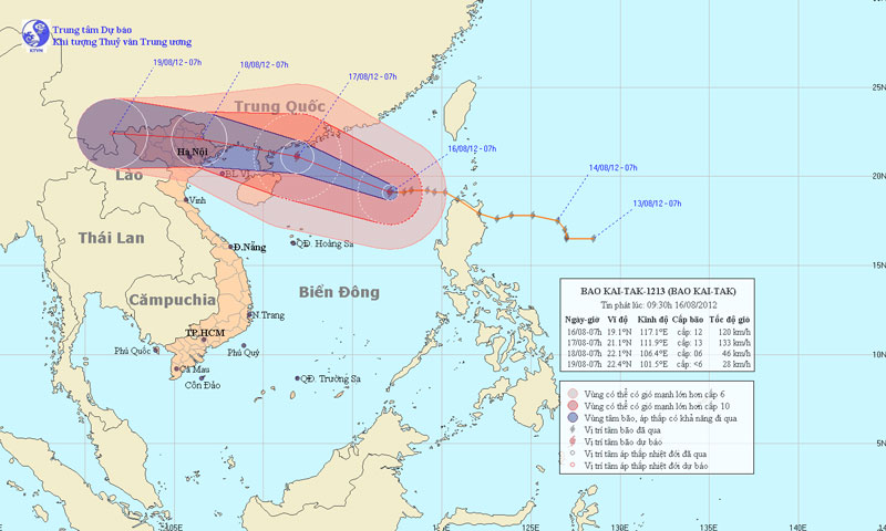Picture 1 of Kai-Tak storm surged, heading to Cao Bang - Lang Son