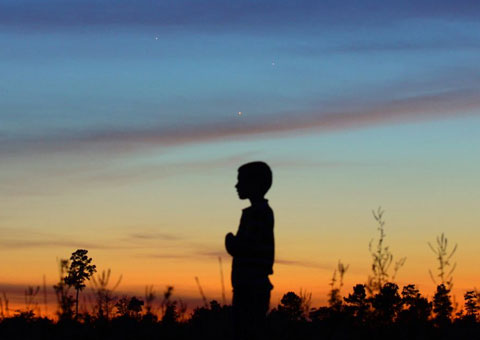 Picture 5 of Landscape triangle in the night