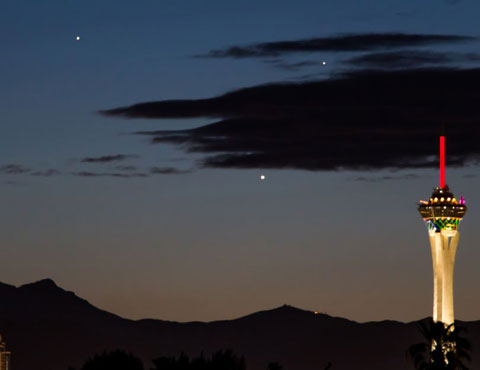 Picture 9 of Landscape triangle in the night