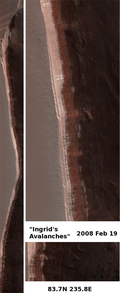 Picture 1 of Landslide on Mars