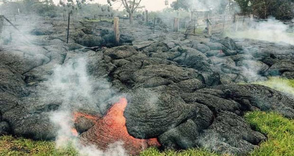 Picture 1 of Lava swallowed people's homes in Hawaii