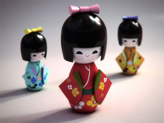 Picture 4 of Learn about Kokeshi dolls