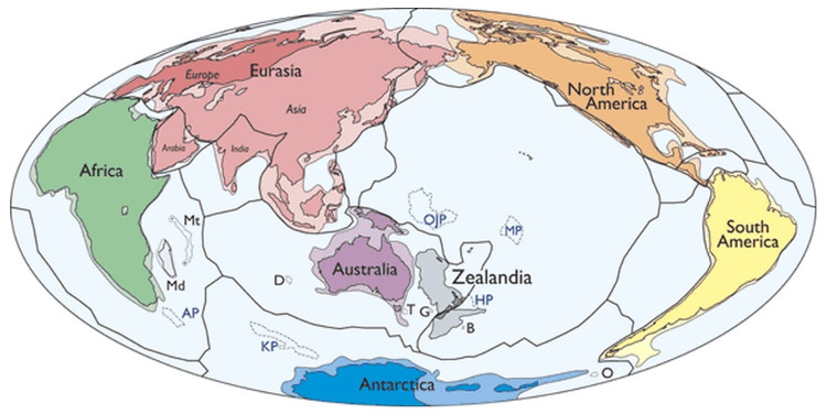 Picture 1 of Learn the mystery of the 7th continent disappearing 75 million years ago