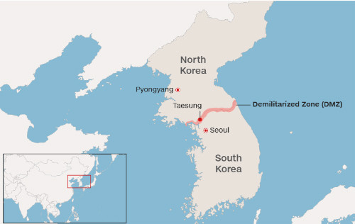 Picture 2 of Life in the Korean village is close to the Korean side