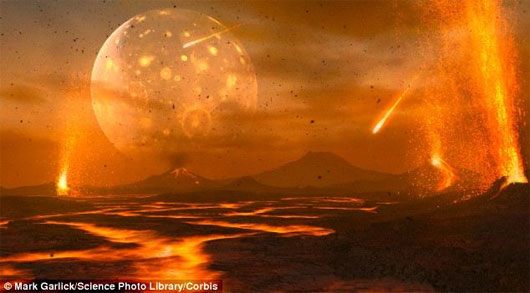 Picture 1 of Life on Earth begins with volcanoes?